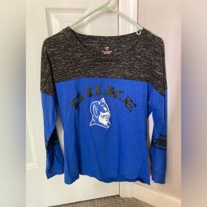 Duke university long sleeve women’s shirt with open back